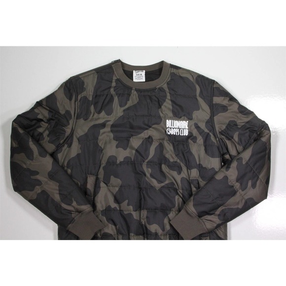 Billionaire Boys Club Green Camo Pullover Padded Jacket Men's Medium - Picture 2 of 9